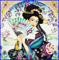 DIMENSIONS Gold Collection Enchanting Geisha Rare Counted Cross Stitch Kit