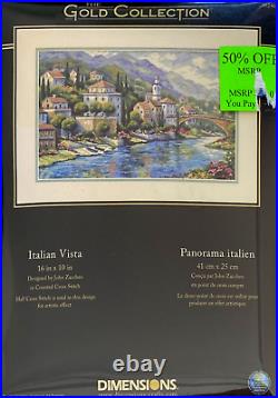 DIMENSIONS Gold Collection ITALIAN VISTA Counted Cross Stitch Kit RARE