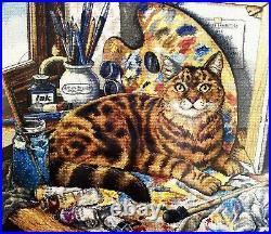 DIMENSIONS Gold Collection Leonardo Rare Cat Counted Cross Stitch Kit