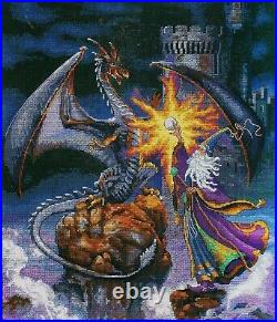 DIMENSIONS Gold Collection Magnificent Wizard Fantasy Counted Cross Stitch Kit