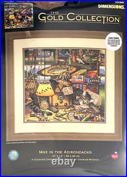 DIMENSIONS Gold Collection Max in the Adirondacks Counted Cross Stitch Kit