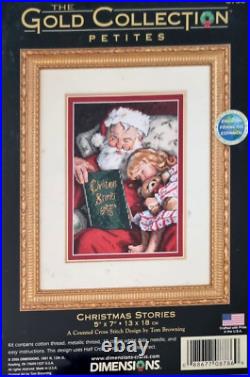 DIMENSIONS Gold Collection Petites CHRISTMAS STORIES Counted Cross Stitch Kit US