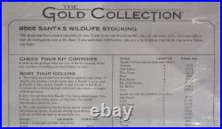DIMENSIONS Gold Collection SANTA'S WILDLIFE STOCKING Counted Cross Stitch Kit