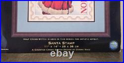 DIMENSIONS Gold Collection SANTA STAMP Cross Stitch Kit 11 x14 New-Sealed 8688