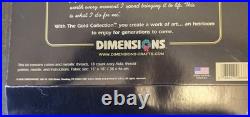 DIMENSIONS Gold Collection SANTA STAMP Cross Stitch Kit 11 x14 New-Sealed 8688