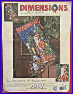 DIMENSIONS Needlepoint Merry Moment Christmas Stocking Kit 9126 Santa Claus DIMENSIONS Needlepoint Merry Moment Christmas Stocking Kit 9126 Santa Claus