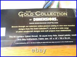 DIMENSIONS THE GOLD COLLECTION Hummingbird Wreath 35132 Aida Thread NOS Unopened