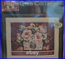 DIMENSIONS THE GOLD COLLECTION Peony Tapestry 20019 New Unopened 18x 14 Floral