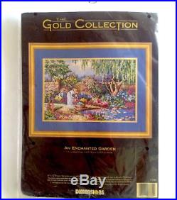 DIMENSIONS The Gold Collection Cross Stitch An Enchanted Garden 3780 New Sealed