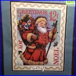 DIMENSIONS The Gold Collection Santa Stamp Counted Cross Stitch NEW Vintage