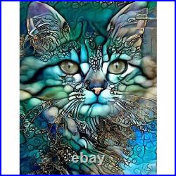 DIY Artistic Cat Diamond Painting Design House Decoration Embroidery 5D Portrait