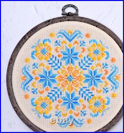 DIY Cross-Stitch Kit embroidery set Craft gift needlework art Preciosa Beads DMC