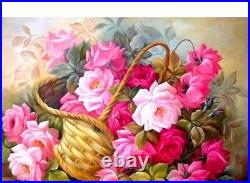 DIY Diamond Painting Flowers In The Basket Design Embroidery Portrait Decoration