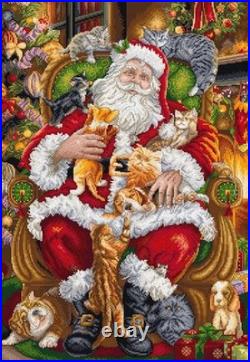 DIY Needlepoint Counted Cross Stitch Paws & Presents Embroidery Kit Letistitch