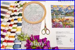 DIY Needlepoint Counted Cross Stitch Spring Mountain Majesty Embroidery Kit DIY Needlepoint Counted Cross Stitch Spring Mountain Majesty Embroidery Kit