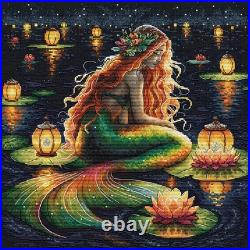 DIY Needlepoint Kit The Mermaid's Sanctuary Cross-Stitch Craft Set for Home DIY Needlepoint Kit The Mermaid's Sanctuary Cross-Stitch Craft Set for Home
