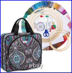 Deluxe Embroidery Kit with Cross Stitch Supplies