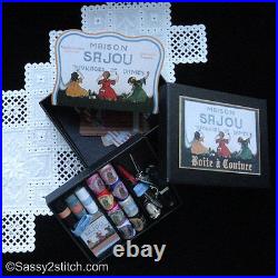 Deluxe French Sajou Sewing Kit Needlework, Cross Stitch, Embroidery