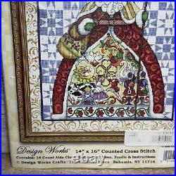 Design Works Jim Shore Counted Cross Stitch Kit #5992 SANTA CLAUS 14 x 16 New