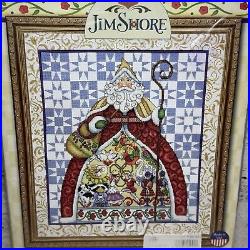 Design Works Jim Shore Counted Cross Stitch Kit #5992 SANTA CLAUS 14 x 16 New