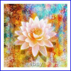 Diamond DIY Lotus Flower Painting Abstract Design Embroidery Displays Decoration