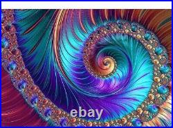 Diamond Painting DIY Spiral Artistic Style Design Embroidery House Wall Displays
