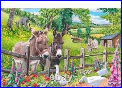 Diamond Painting Donkey And Ducks Portrait Design Embroidery House Wall Displays