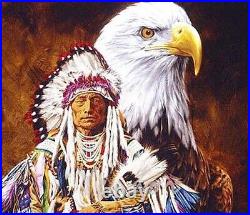 Diamond Painting Eagle And Warrior Leader Designs Portrait House Displays Decors