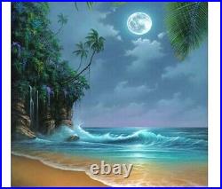Diamond Painting Sea Moonlight View Design Embroidery House Displays Decorations