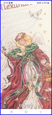 Dimension Gold Collection Counted Cross Stitch Kit Christmas Angel Stocking 8498