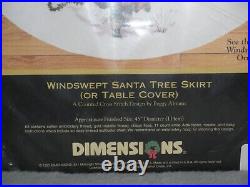 Dimension The Gold Collection Christmas Tree Skirt Cross Stitch Kit Wind Swept