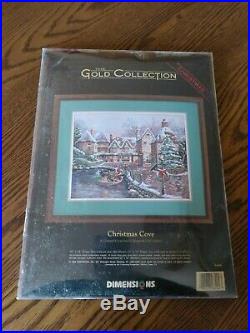 Dimensions 1996 The Gold Collection CHRISTMAS COVE Counted Cross Stitch Kit 8494