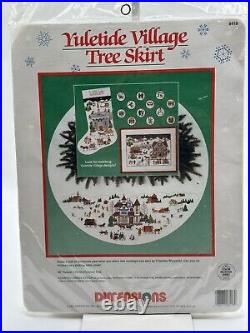 Dimensions 46 Counted Cross Stitch Yuletide Village Tree Skirt #8418