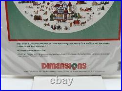 Dimensions 46 Counted Cross Stitch Yuletide Village Tree Skirt #8418