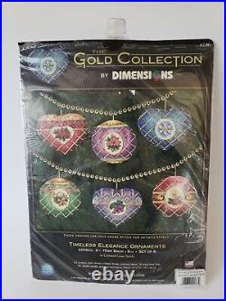 Dimensions # 8706 Timeless Elegance Ornaments Counted Cross Stitch Kit