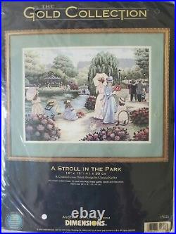 Dimensions A STROLL IN THE PARK The Gold Collection #35021 Cross Stitch Kit New