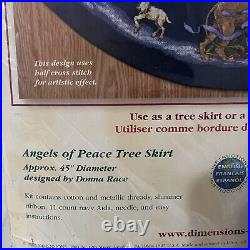 Dimensions Angel Of Peace Cross Stitch Kit Christmas Tree Skirt 8717 NEW