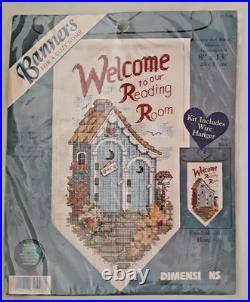 Dimensions Banners WELCOME TO OUR READING ROOM 8x13 Cross Stitch Kit 72558 (H)
