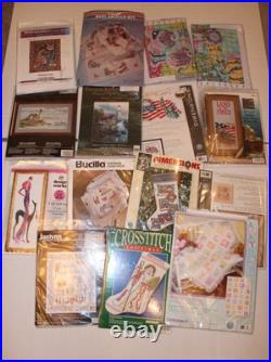 Dimensions Bucilla etc, Cross Stitch Kits, Stamped and Counted, Lot of 15 Kits Dimensions Bucilla etc, Cross Stitch Kits, Stamped and Counted, Lot of 15 Kits