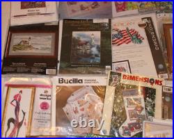 Dimensions Bucilla etc, Cross Stitch Kits, Stamped and Counted, Lot of 15 Kits Dimensions Bucilla etc, Cross Stitch Kits, Stamped and Counted, Lot of 15 Kits