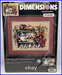 Dimensions Charming Shelf Needlepoint Kit 2496 Marilyn Simandle 2001 Sealed HTF