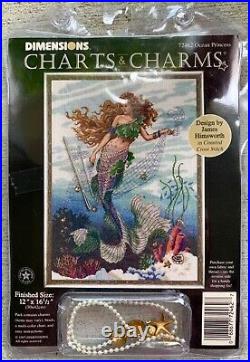Dimensions Charts&Charms 72462 Ocean Princess Counted Cross Stitch Complete Kit