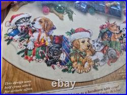 Dimensions Christmas Counted Cross Stitch Tree Skirt Kit Frisky Friends New Cats Dimensions Christmas Counted Cross Stitch Tree Skirt Kit Frisky Friends New Cats
