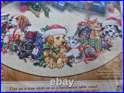 Dimensions Christmas Counted Cross Stitch Tree Skirt Kit Frisky Friends New Cats Dimensions Christmas Counted Cross Stitch Tree Skirt Kit Frisky Friends New Cats