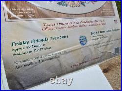 Dimensions Christmas Counted Cross Stitch Tree Skirt Kit Frisky Friends New Cats Dimensions Christmas Counted Cross Stitch Tree Skirt Kit Frisky Friends New Cats