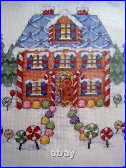 Dimensions Christmas Counted Cross Tree Skirt Craft Kit, GINGERBREAD LAND, 8670,45