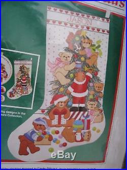 Dimensions Christmas Crewel Stitchery Stocking Kit, BEARY MERRY BEARS, Gillum, 8061