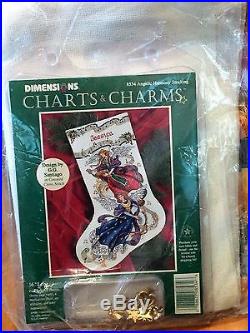 Dimensions Christmas Cross Stitch Stocking Kit Charts & Charms ANGELIC HARMONY