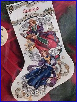Dimensions Christmas Cross Stitch Stocking Kit Charts & Charms ANGELIC HARMONY