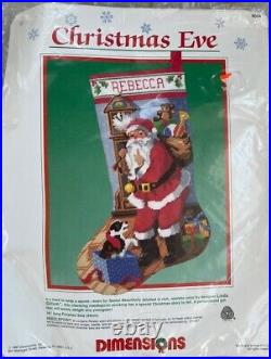 Dimensions Christmas Eve Stocking Needlepoint Kit #9054 NEW